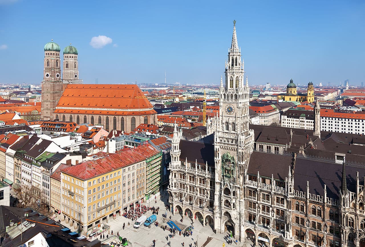Munich skyline with Frauenkirche